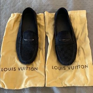 Louis Vuitton Damier Print Loafers Drivers Size 9